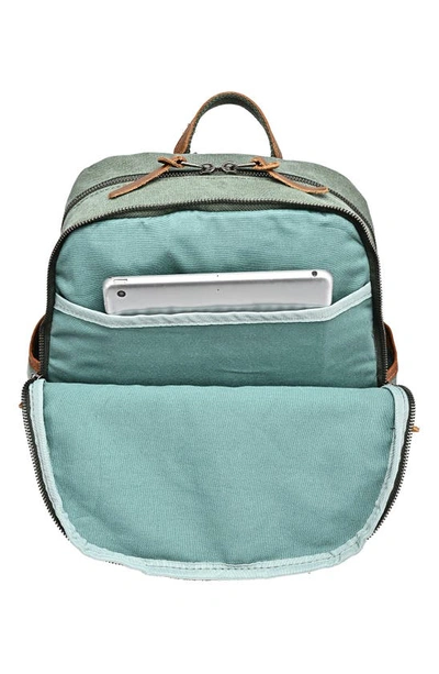 Shop The Same Direction Magnolia Hill Canvas Backpack In Teal