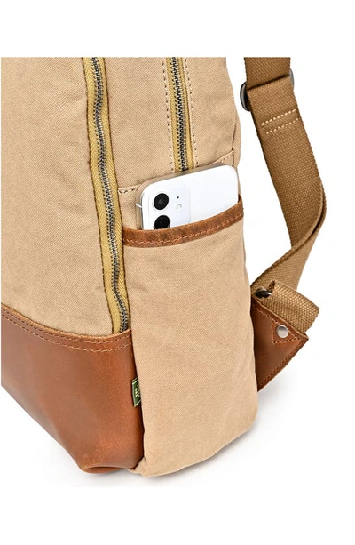 The Same Direction Magnolia Hill Canvas Backpack In Khaki