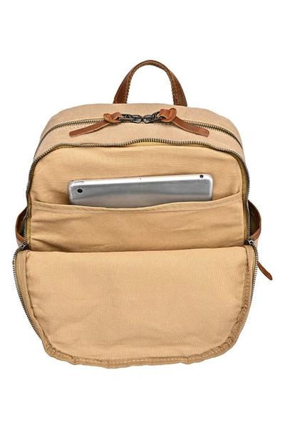The Same Direction Magnolia Hill Canvas Backpack In Khaki