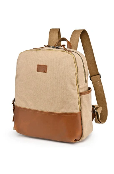 The Same Direction Magnolia Hill Canvas Backpack In Khaki