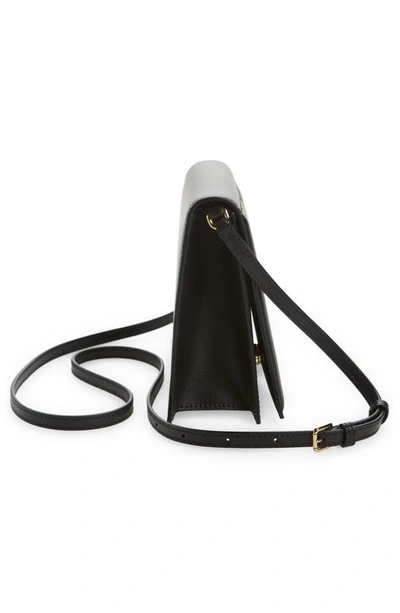 Shop Dolce & Gabbana Dg Logo Flap Leather Crossbody Bag In Black