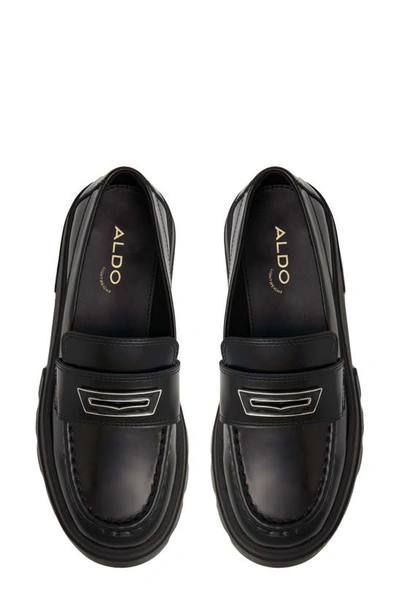 Shop Aldo Grandwalk Platform Loafer In Black