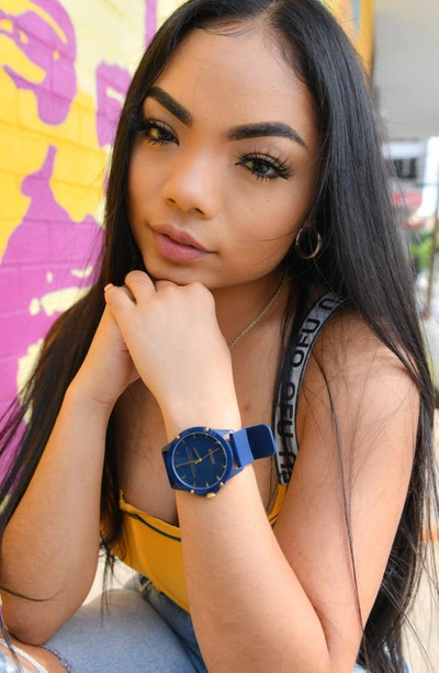 Spgbk Watches Unisex Smith Blue Silicone Strap Watch 44mm In Navy