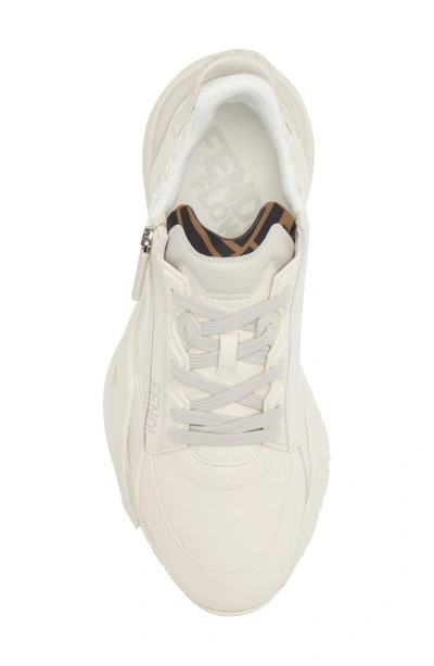 Shop Fendi Flow Low Top Sneaker In Bi.ice/ Av.tort/ Bi.ic