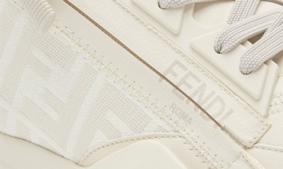 Shop Fendi Flow Low Top Sneaker In Bi.ice/ Av.tort/ Bi.ic