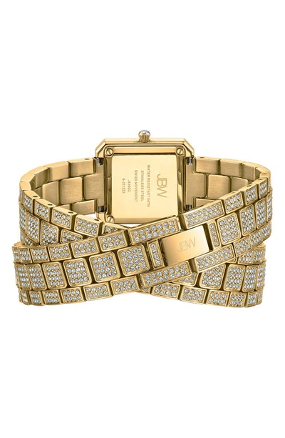 Jbw Arc Diamond Wrap Bracelet Watch, 23mm In Gold