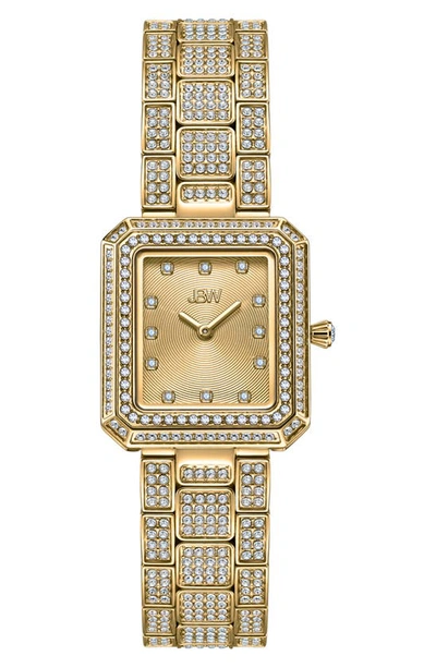 Shop Jbw Arc Diamond Bracelet Watch, 23mm In Gold