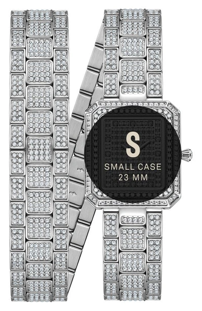 Shop Jbw Arc Diamond Wrap Bracelet Watch, 23mm In Silver