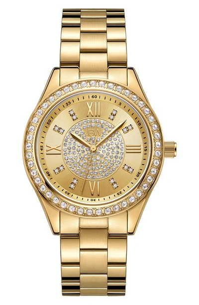 Shop Jbw Mondrian Diamonds Bracelet Watch, 34mm In Gold