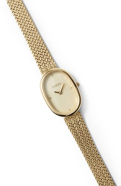 Shop Breda Jane Mesh Strap Watch, 23mm In Gold