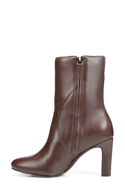 Shop Naturalizer Harlene Leather Bootie In Mocha Brown Leather