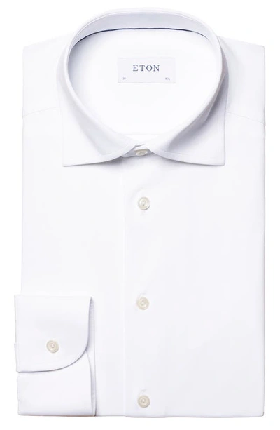Shop Eton Slim Fit Stretch Dress Shirt In White