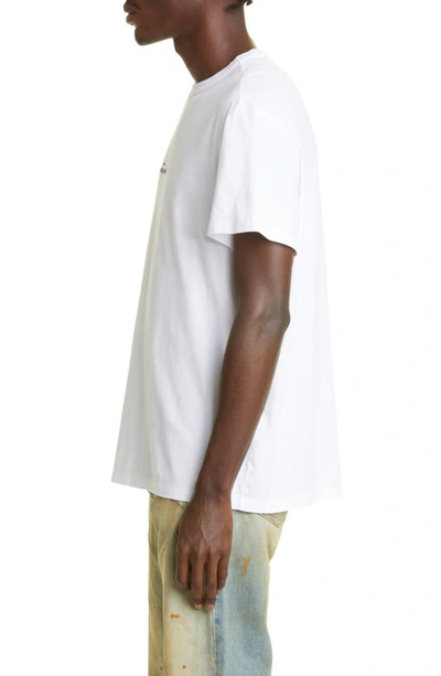 Maison Margiela Distorted Logo T-shirt In White