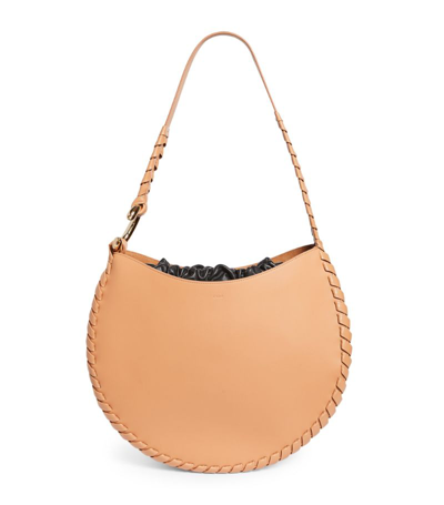 Shop Chloé Large Leather Mate Shoulder Bag In Brown