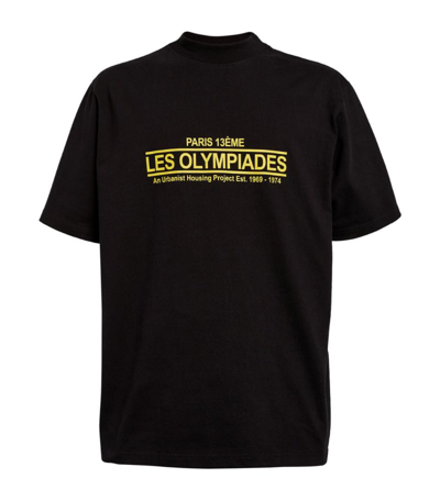 Shop Song For The Mute Les Olympiades Graphic T-shirt In Black