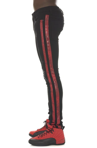 Cult Of Individuality Punk Super Skinny Jeans In Black