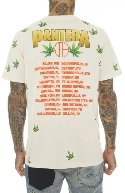 Cult Of Individuality Pantera Graphic Tee In Cream