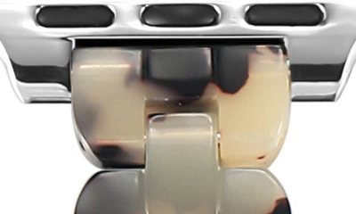 Shop The Posh Tech Elle Scalloped Resin Apple Watch® Watchband In Light Natural Tortoise