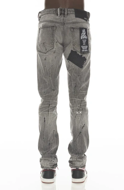 Cult Of Individuality Rocker Splatter Paint Slim Jeans In Public
