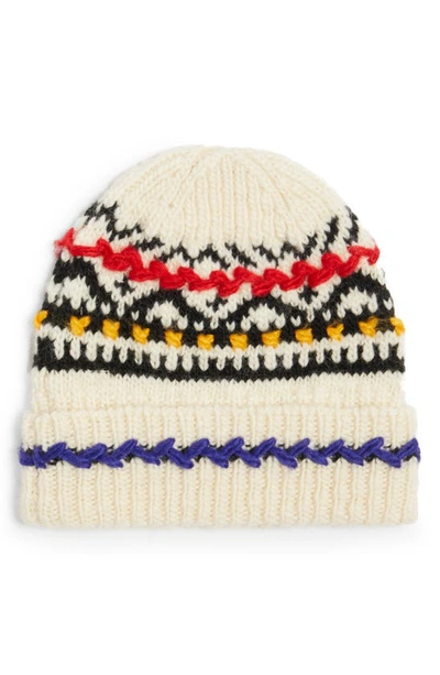 Isabel Marant Gael Crafty Wool Blend Beanie In Ecru