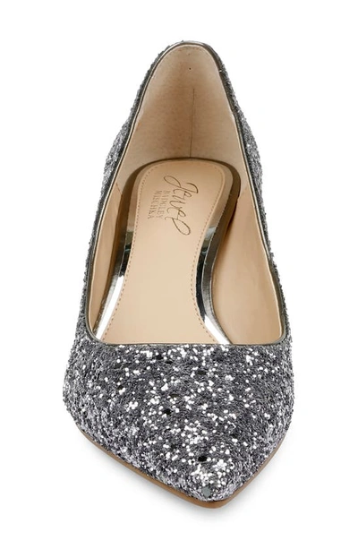 Jewel Badgley Mischka Royalty Kitten Heel Pump In Smoke
