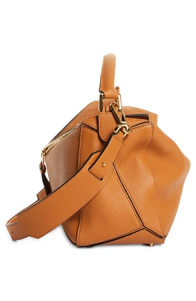 Shop Loewe Puzzle Medium Leather Shoulder Bag In Light Caramel 3649
