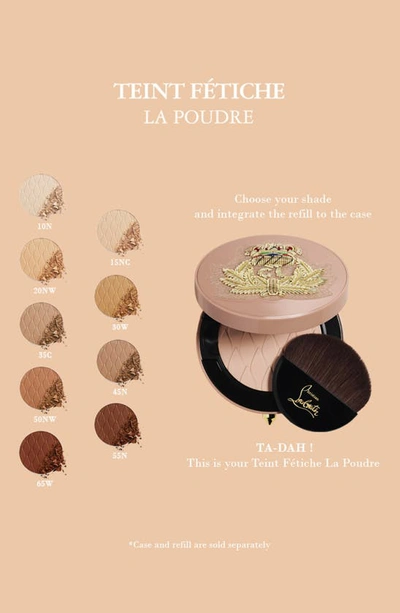 Shop Christian Louboutin Teint Fã©tiche La Poudre Powder Refill In 65w Ebony Nude
