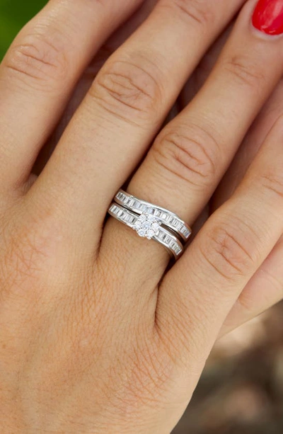 Savvy Cie Jewels Set Of 2 Cubic Zirconia Rings In White