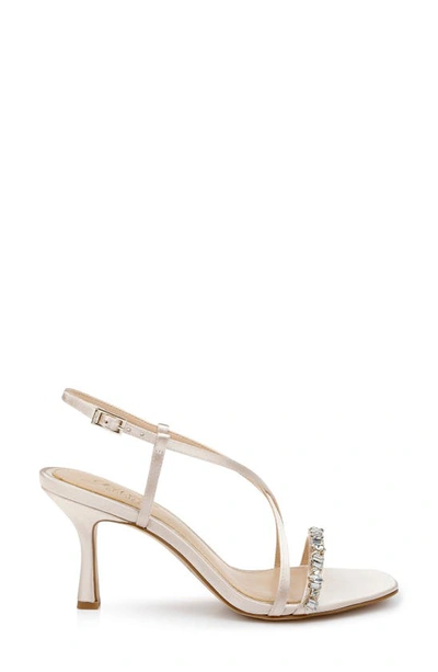 Shop Jewel Badgley Mischka Alexis Slingback Sandal In Champagne