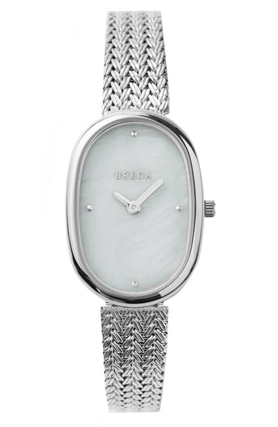 Shop Breda Jane Mesh Strap Watch, 23mm In Silver