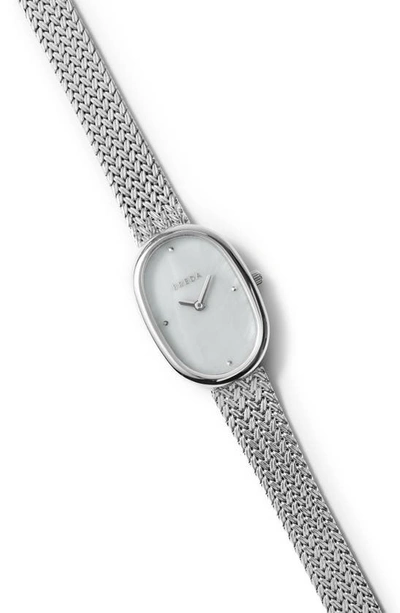 Shop Breda Jane Mesh Strap Watch, 23mm In Silver