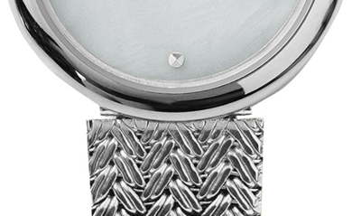 Breda Jane Mesh Strap Watch, 23mm In Silver