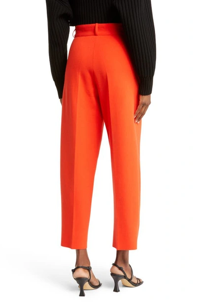 Shop Aeron Madeleine Barrel Trousers In Red