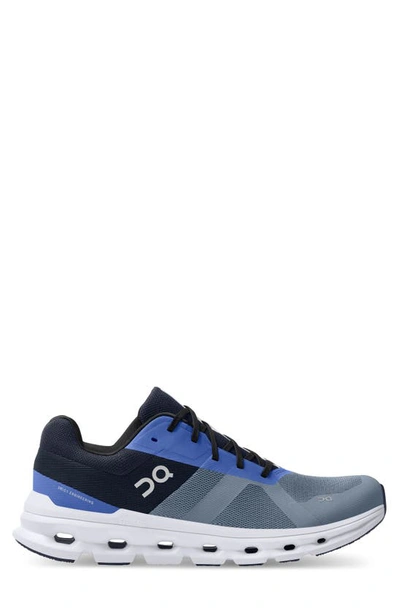 Shop On Cloudrunner Running Shoe In Metal/ Midnight