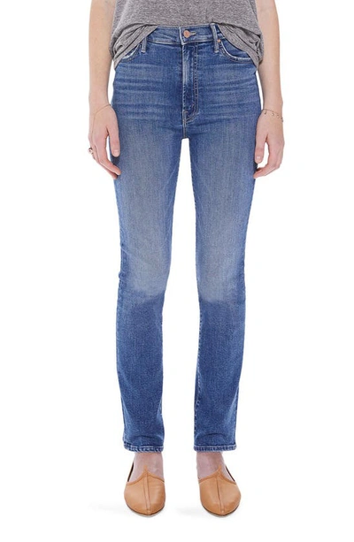 Shop Mother The Swooner Rascal Hover High Waist Ankle Straight Leg Jeans In Healing Ja