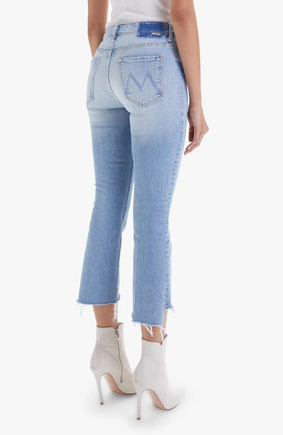 Shop Mother The Insider High Waist Crop Step Fray Hem Bootcut Jeans In I Confess