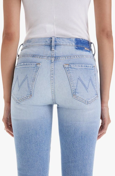 Shop Mother The Insider High Waist Crop Step Fray Hem Bootcut Jeans In I Confess