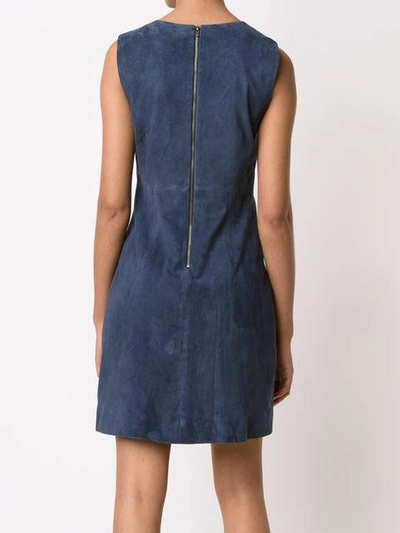 Shop Diane Von Furstenberg Suede Mini Dress
