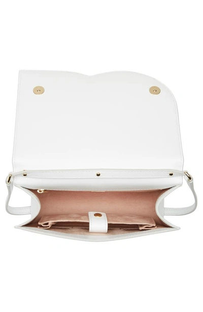 Shop Dolce & Gabbana Dolce&gabbana Dg Logo Flap Leather Crossbody Bag In Optical White