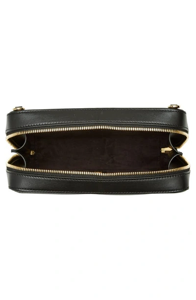 Shop Dolce & Gabbana Medium Dg Logo Leather Camera Crossbody Bag In Black