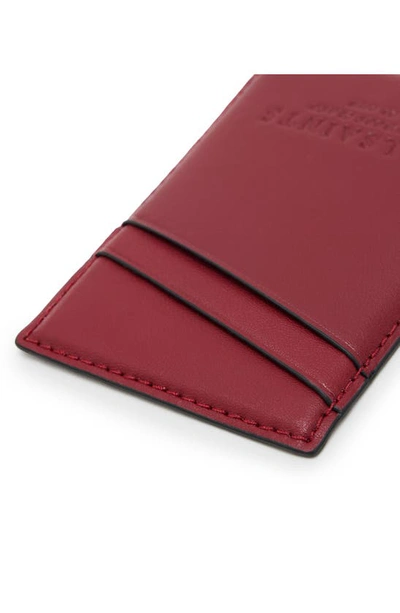 Shop Allsaints Callie Leather Card Case In Red