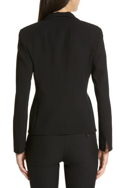 Shop Akris Ocelia Wool Blend Jacket In Black