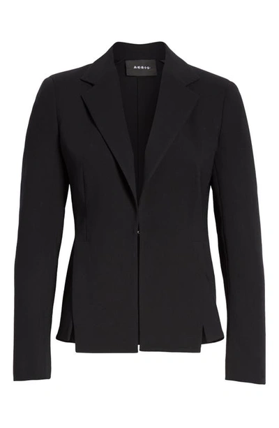 Shop Akris Ocelia Wool Blend Jacket In Black