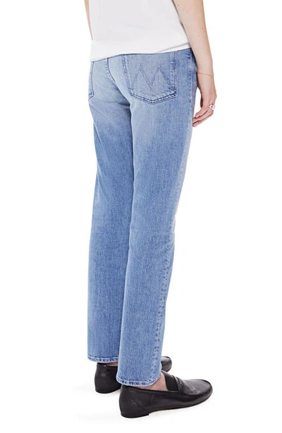 Shop Mother Hiker Hover High Waist Slim Straight Leg Jeans In Herbal Remedy