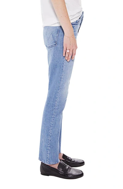 Shop Mother Hiker Hover High Waist Slim Straight Leg Jeans In Herbal Remedy