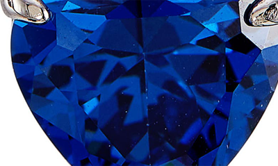 Shop Savvy Cie Jewels Cubic Zirconia Drop Earrings In Blue