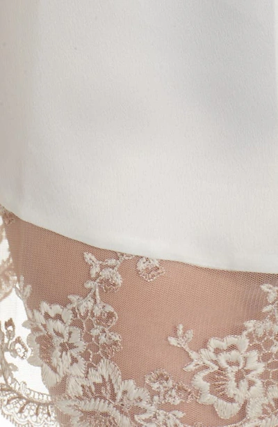 Flora Nikrooz Victoria Solid Charmeuse Wrap Robe In Ivory