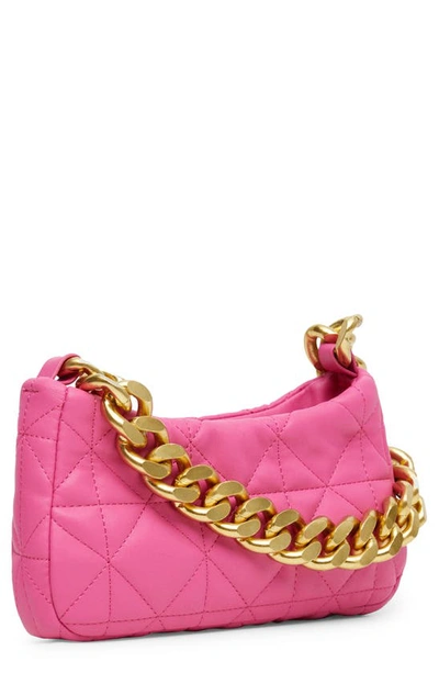 Mango Quilted Chain Shoulder Bag In Fuchsia ModeSens
