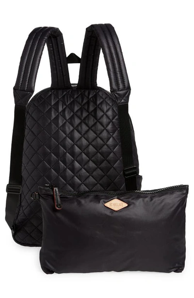 City Quilted Backpack in Black | MZ Wallace