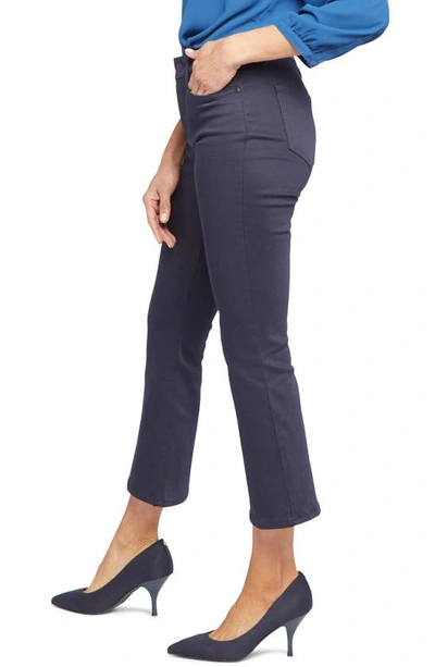 Shop Nydj Fiona Slim Ankle Flare Jeans In Dark Rinse